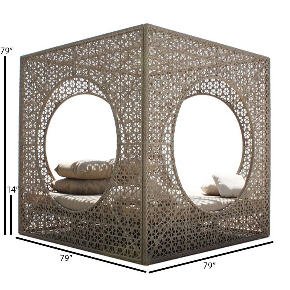 Skyline Design Cube Woven Outdoor Daybed - Dimension Image Skyline Design Cube Woven Outdoor Daybed - Dimension Image