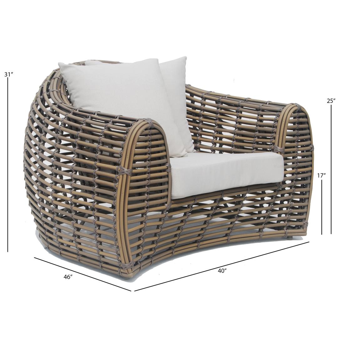 Skyline Design Ruby Woven Lounge Chair - Dimension Image Skyline Design Ruby Woven Lounge Chair - Dimension Image