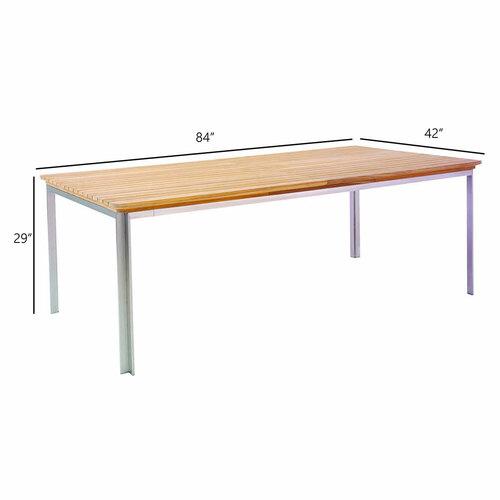 Kingsley Bate Tivoli 84" Rectangular Dining Table - Dimension Kingsley Bate Tivoli 84" Rectangular Dining Table - Dimension