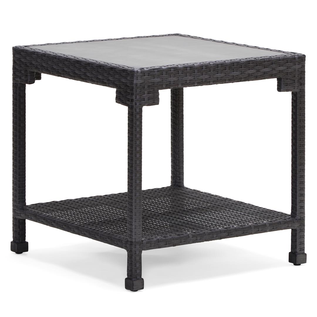 Woodard Lorenzo 22" Woven Square Side Table