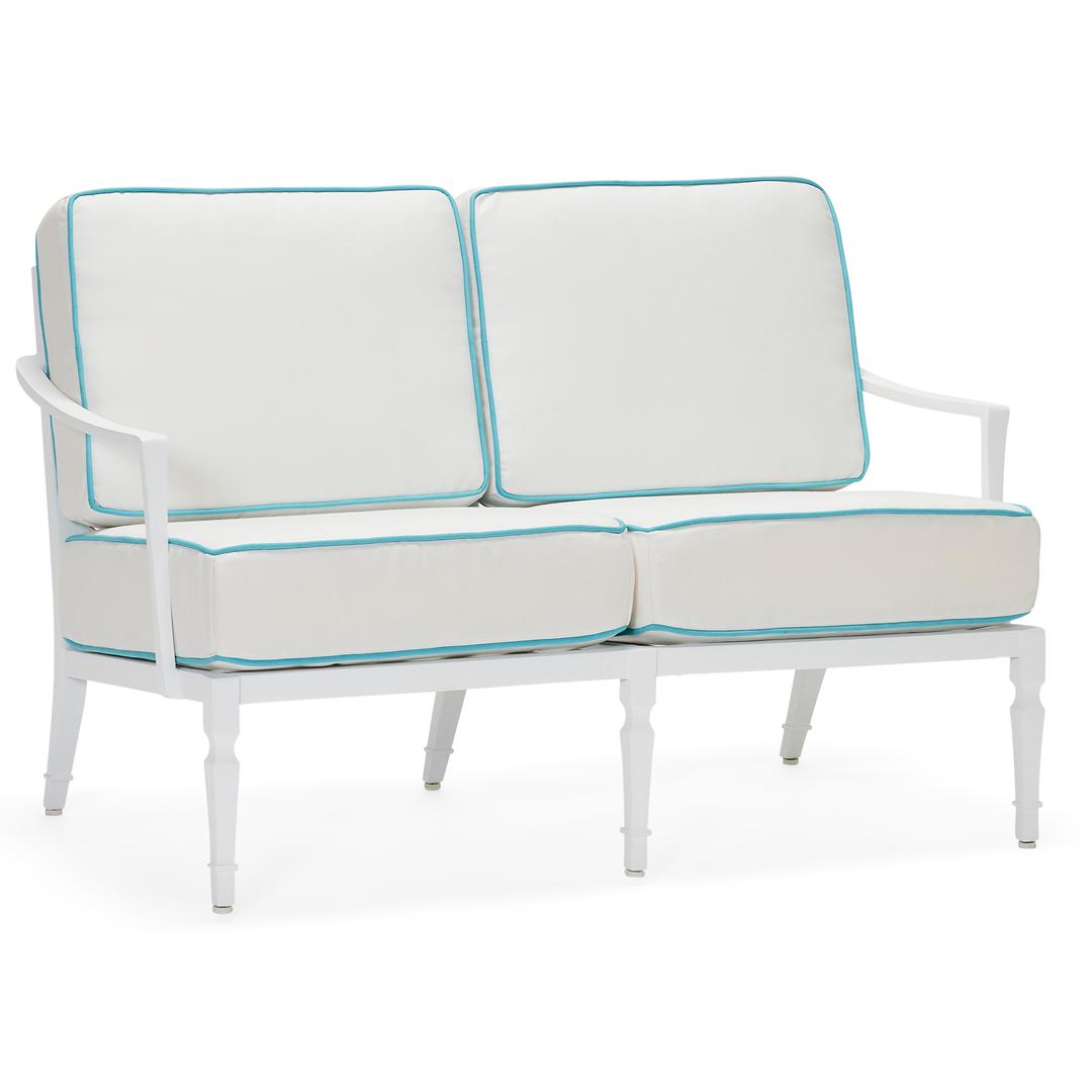 Woodard Tuoro Aluminum Loveseat
