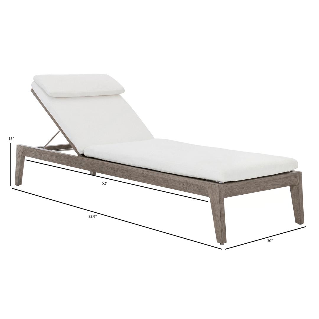Bernhardt Exteriors Ibiza Teak Chaise Lounge - Dimension Bernhardt Exteriors Ibiza Teak Chaise Lounge - Dimension