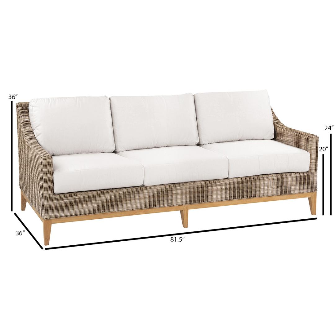 Kingsley Bate Frances Deep Seating 3-Seater Sofa - dims Kingsley Bate Frances Deep Seating 3-Seater Sofa - dims