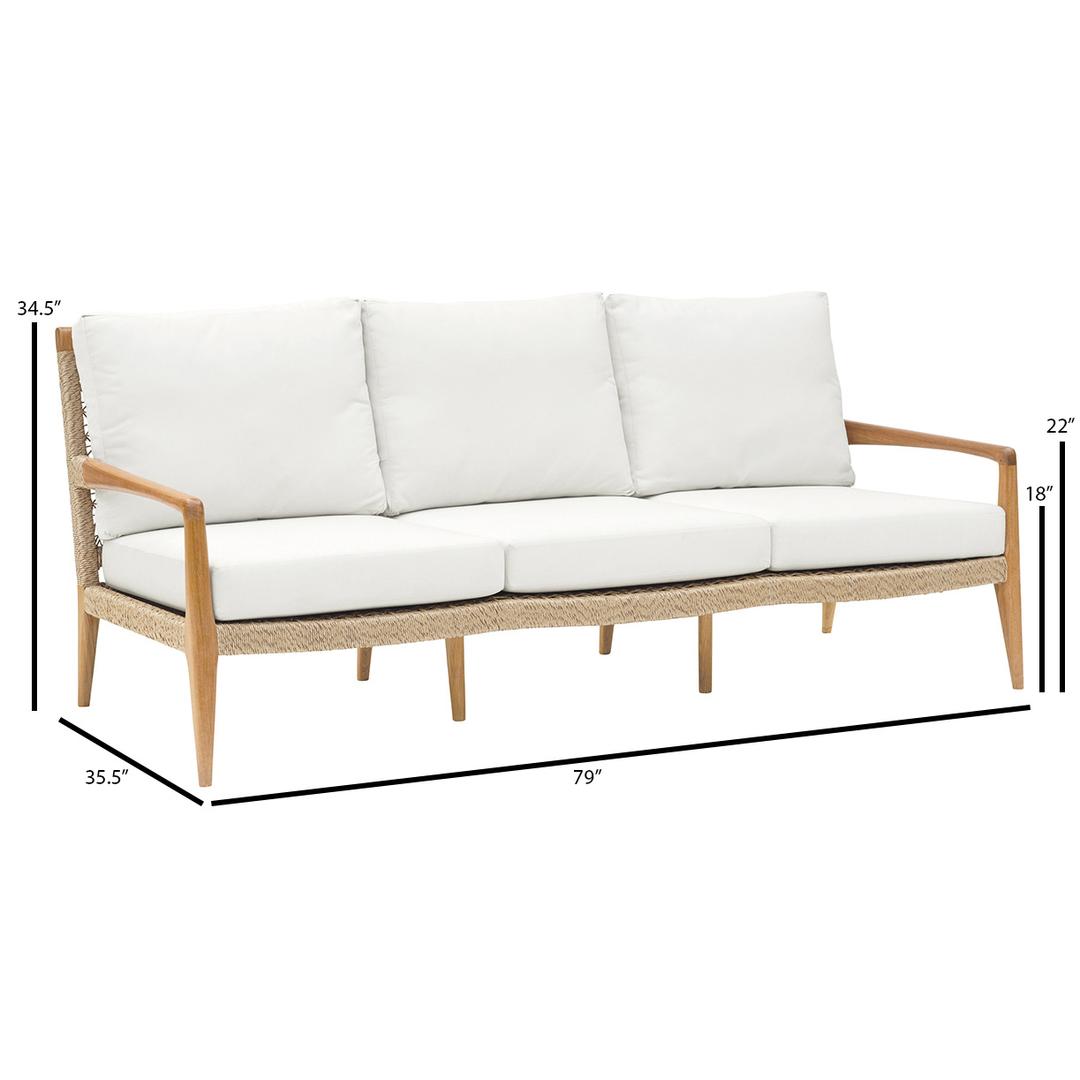 Kingsley Bate Barcelona Woven Deep Seating Sofa - dims Kingsley Bate Barcelona Woven Deep Seating Sofa - dims