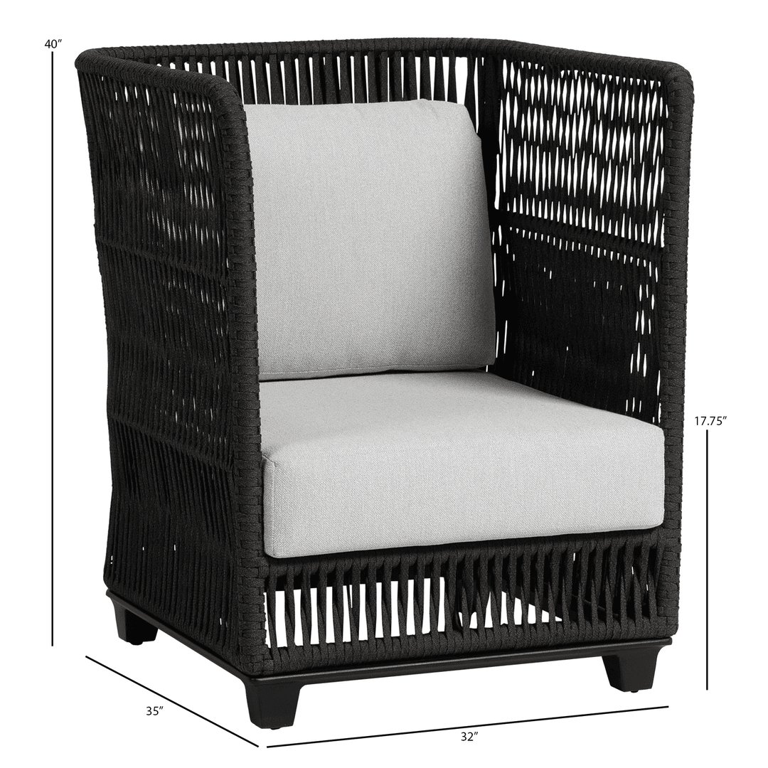 Ratana Gemelli Rope Highback Chair - Dims Ratana Gemelli Rope Highback Chair - Dims
