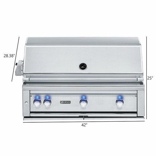 Lynx Grills Professional 42" 9-Piece Outdoor Kitchen Set - Dims Lynx Grills Professional 42" 9-Piece Outdoor Kitchen Set - Dims