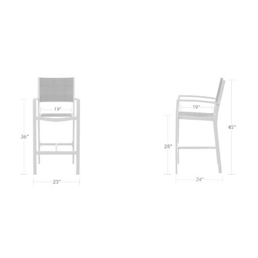 DecoScape Fusion Sling Bar Armchair - Dims DecoScape Fusion Sling Bar Armchair - Dims
