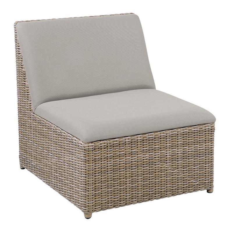 Kingsley Bate Milano Armless Chair Outdoor Sectional Unit