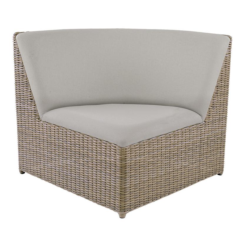 Kingsley Bate Milano Upholstered Curved Corner Outdoor Sectional Unit